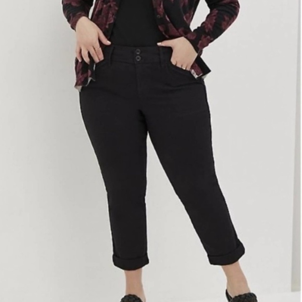 Torrid Crop Aviator Skinny Stretch Twill Mid-Rise Pant